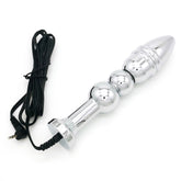 Bipolar Metal Electric Shock Butt Plug - P